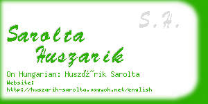 sarolta huszarik business card